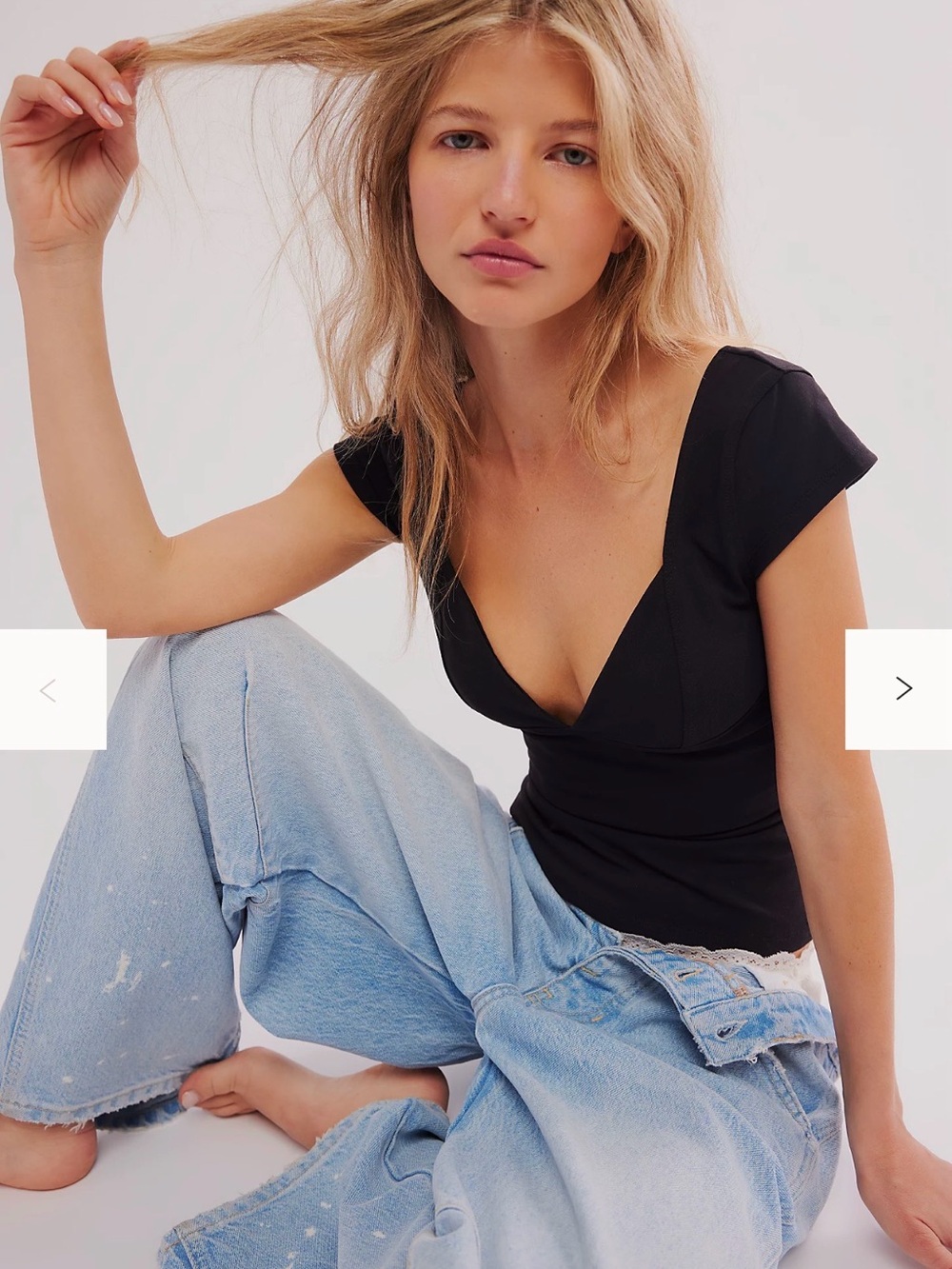 Intimately Free People movement Duo Corset Cami in Black